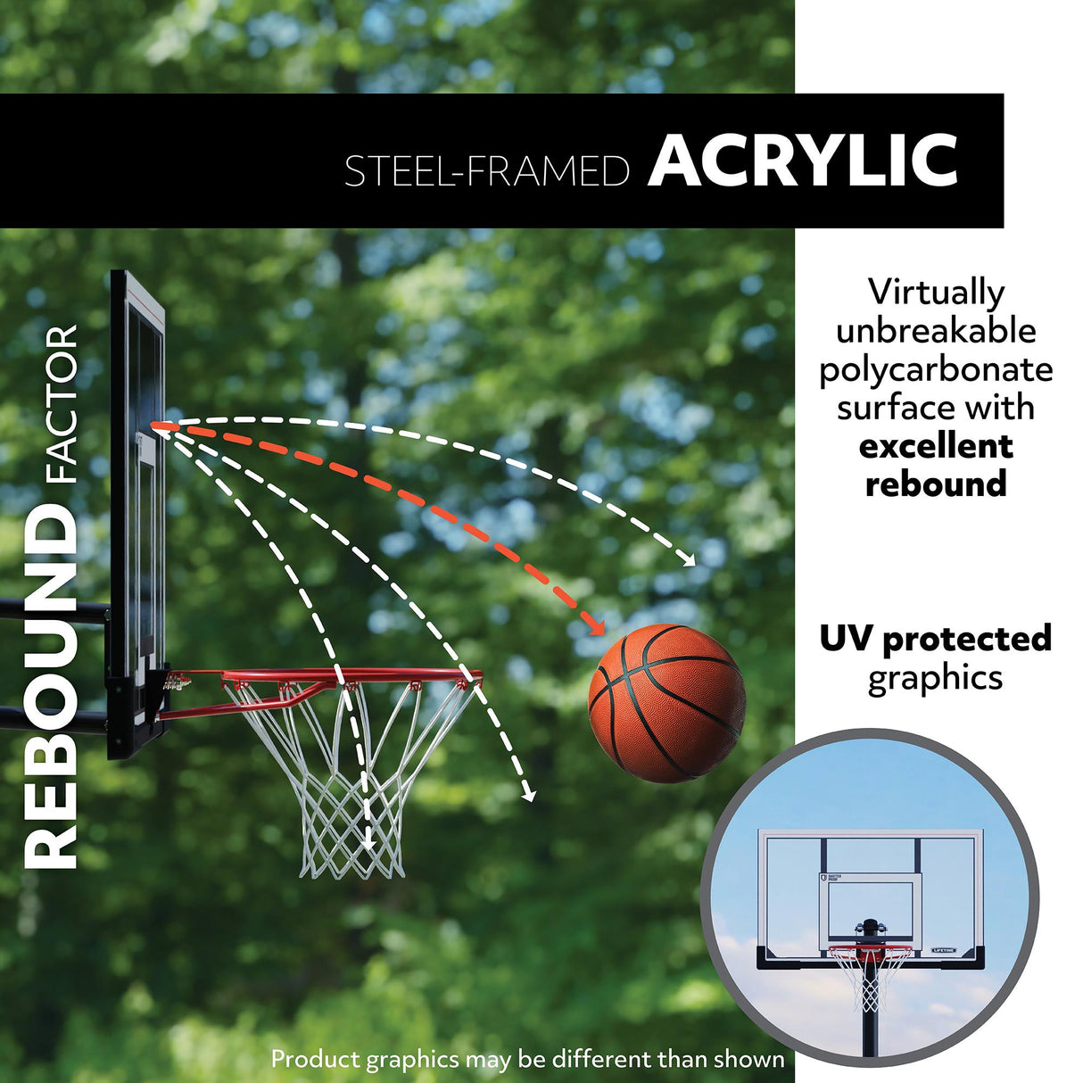 Lifetime Slam-it Pro 54 inch Basketball System