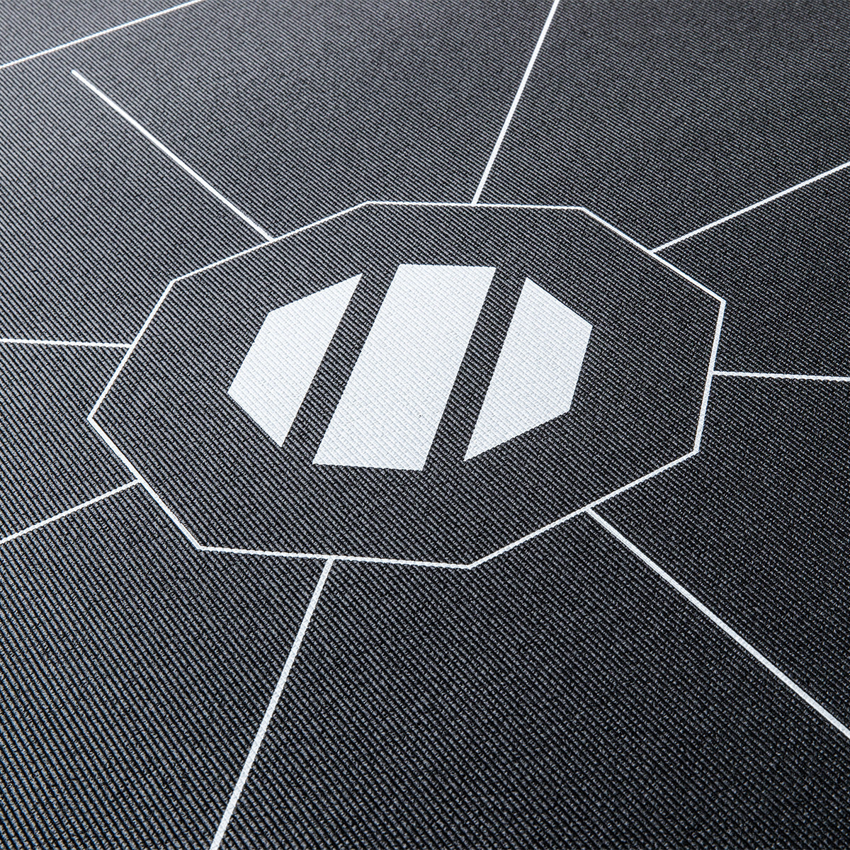 |UFC OCTAGONAL EXERCISE MAT BLACK Zoomed|
