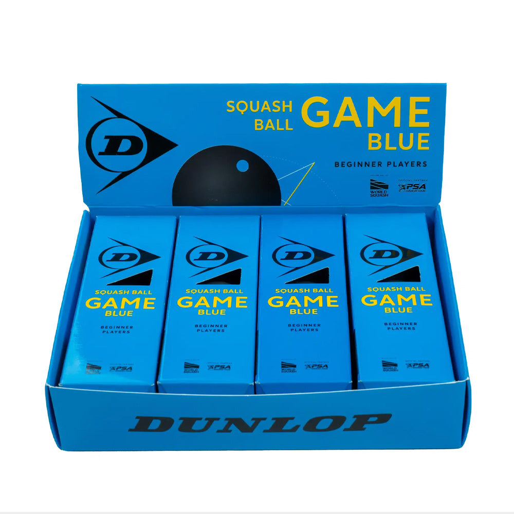 Dunlop Game Blue 4X3 Squash Balls