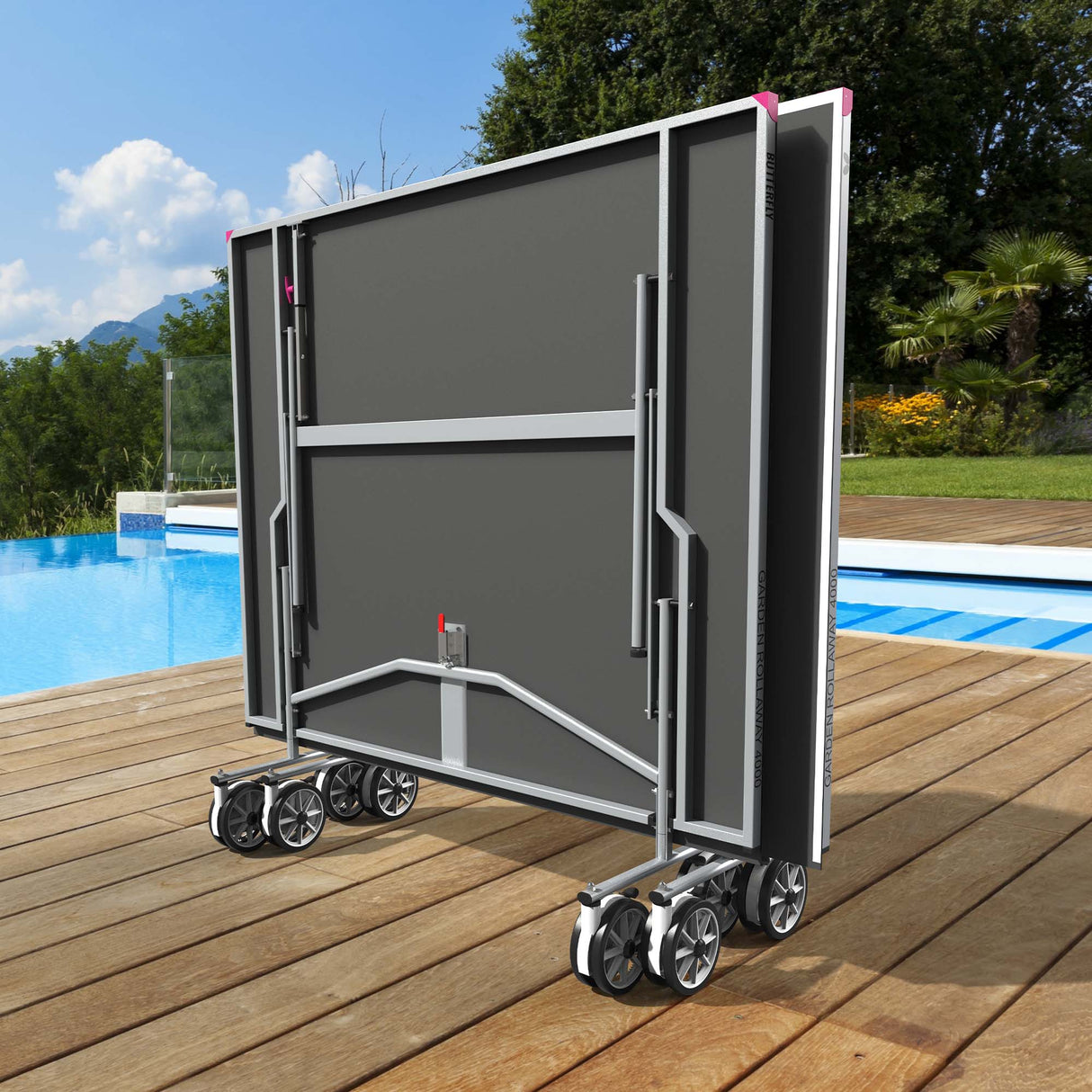 Butterfly Garden Rollaway 4000 Outdoor Table Tennis Table