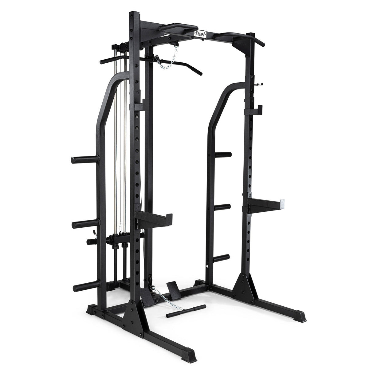 Fuel Fitness Power Rack with Hi-Lo Pulley