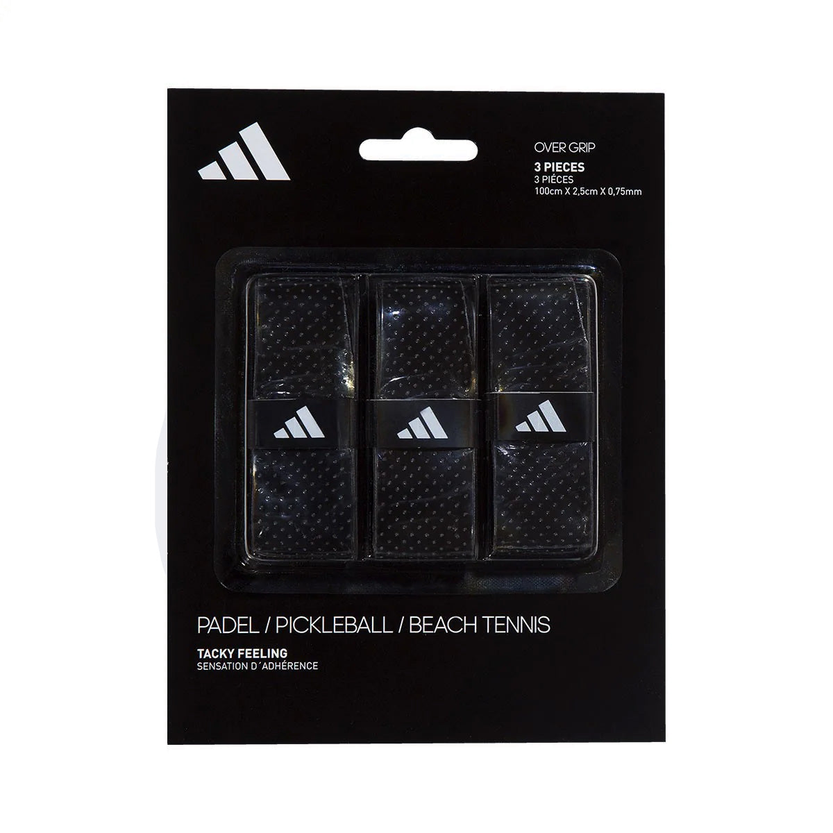 Adidas Padel Set of 3 Overgrips Black Front