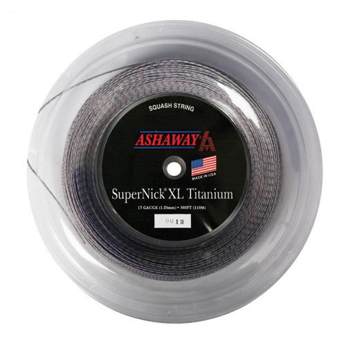 |Ashaway Supernick XL Titanium Squash String - 110m reel |