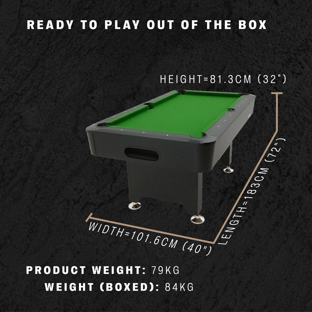 Viavito PT200 6ft Pool Table