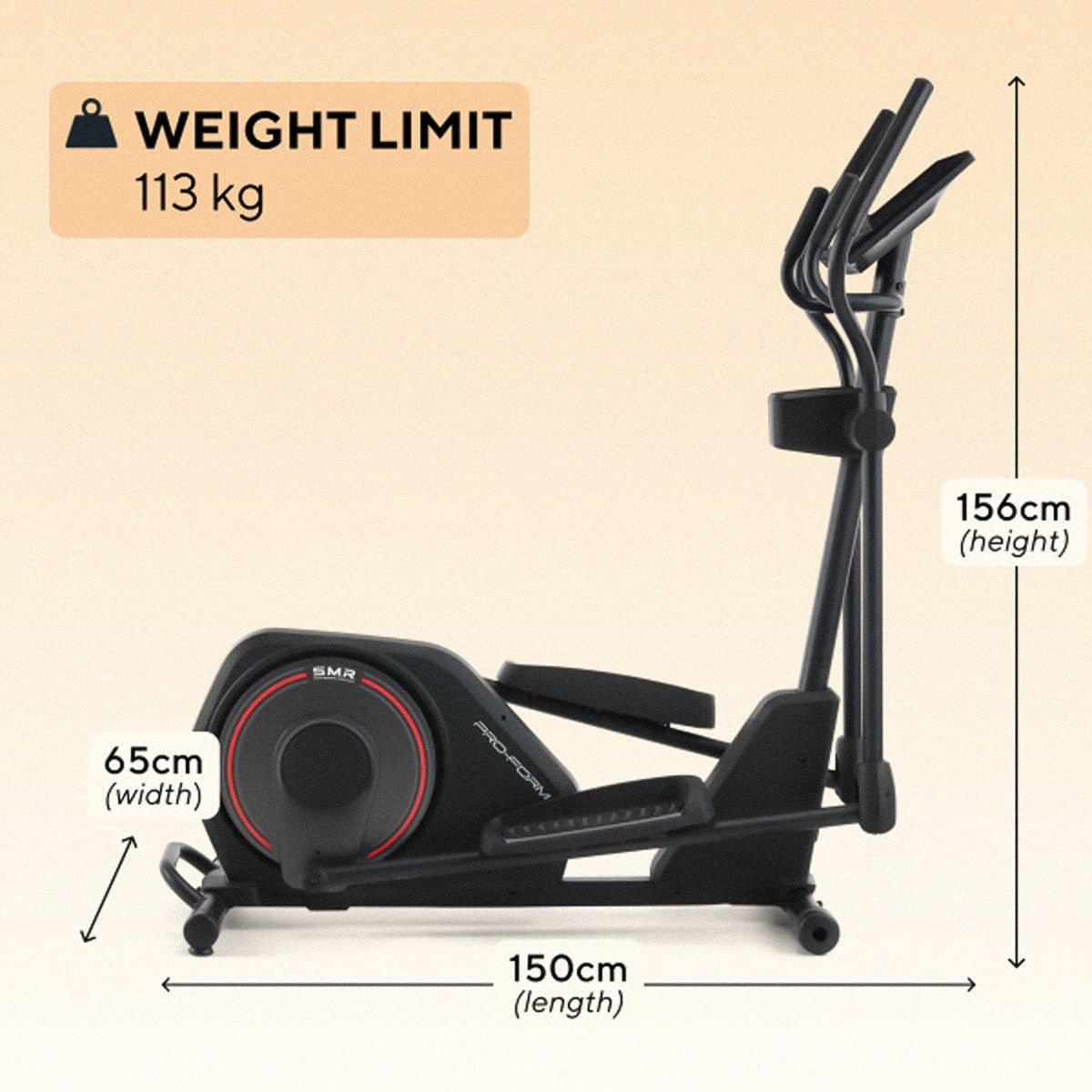 ProForm Sport Elliptical Cross Trainer Infographic2