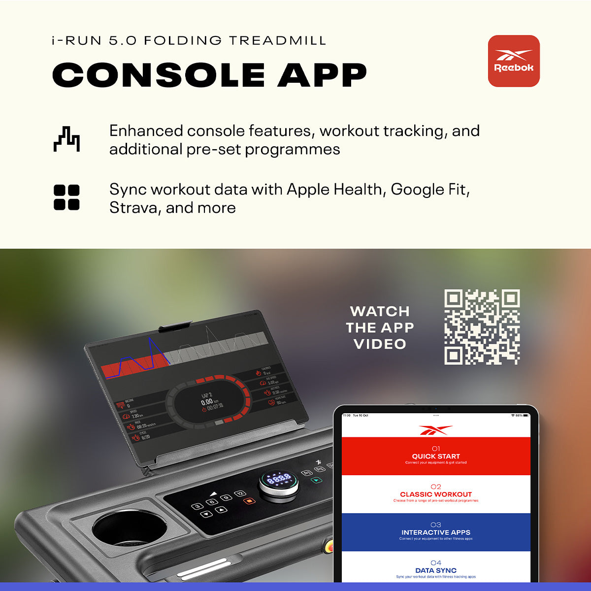 Reebok i-Run 5.0 Folding Treadmill