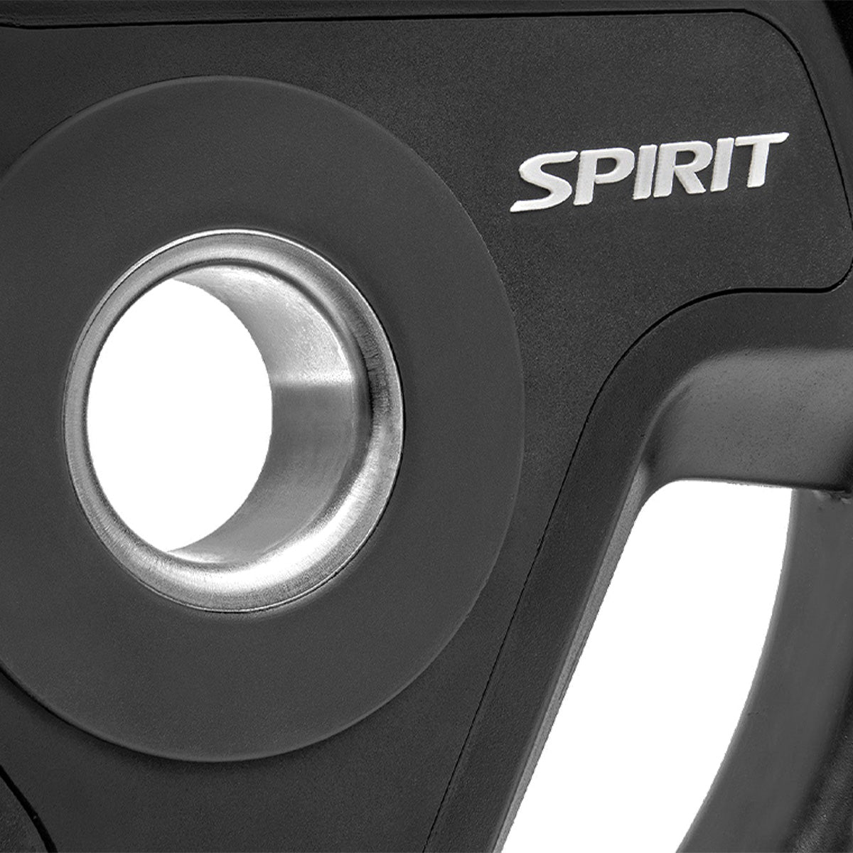 Spirit Fitness 130kg Olympic Rubber Tri Grip Weight Set with 7ft Bar