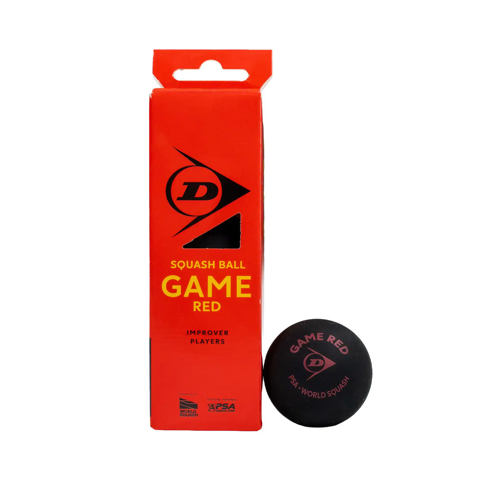 Dunlop Game Red 4X3 Squash Balls