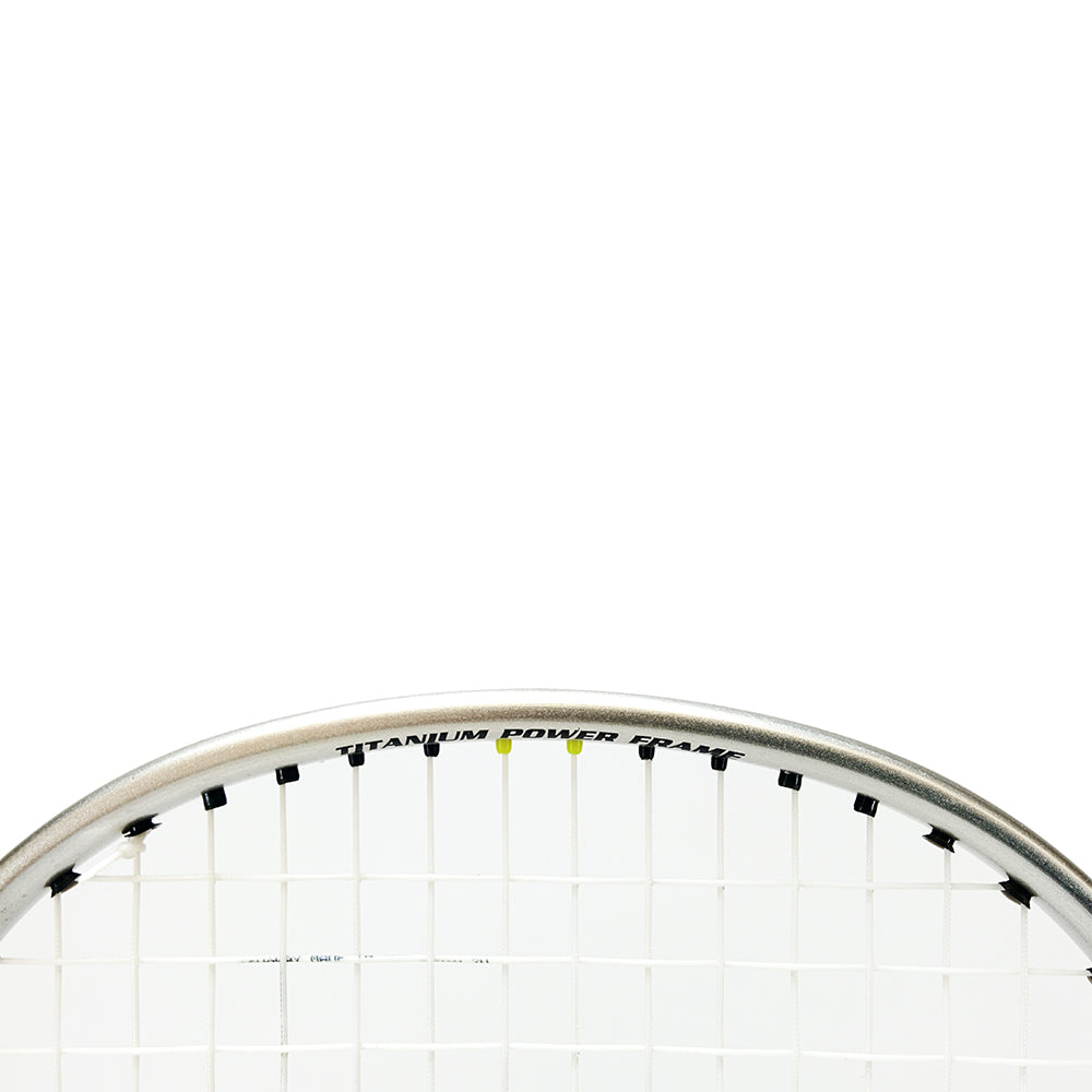 |Ashaway Superlight 79SQ - Badminton Racket - Close Text On Frame View|