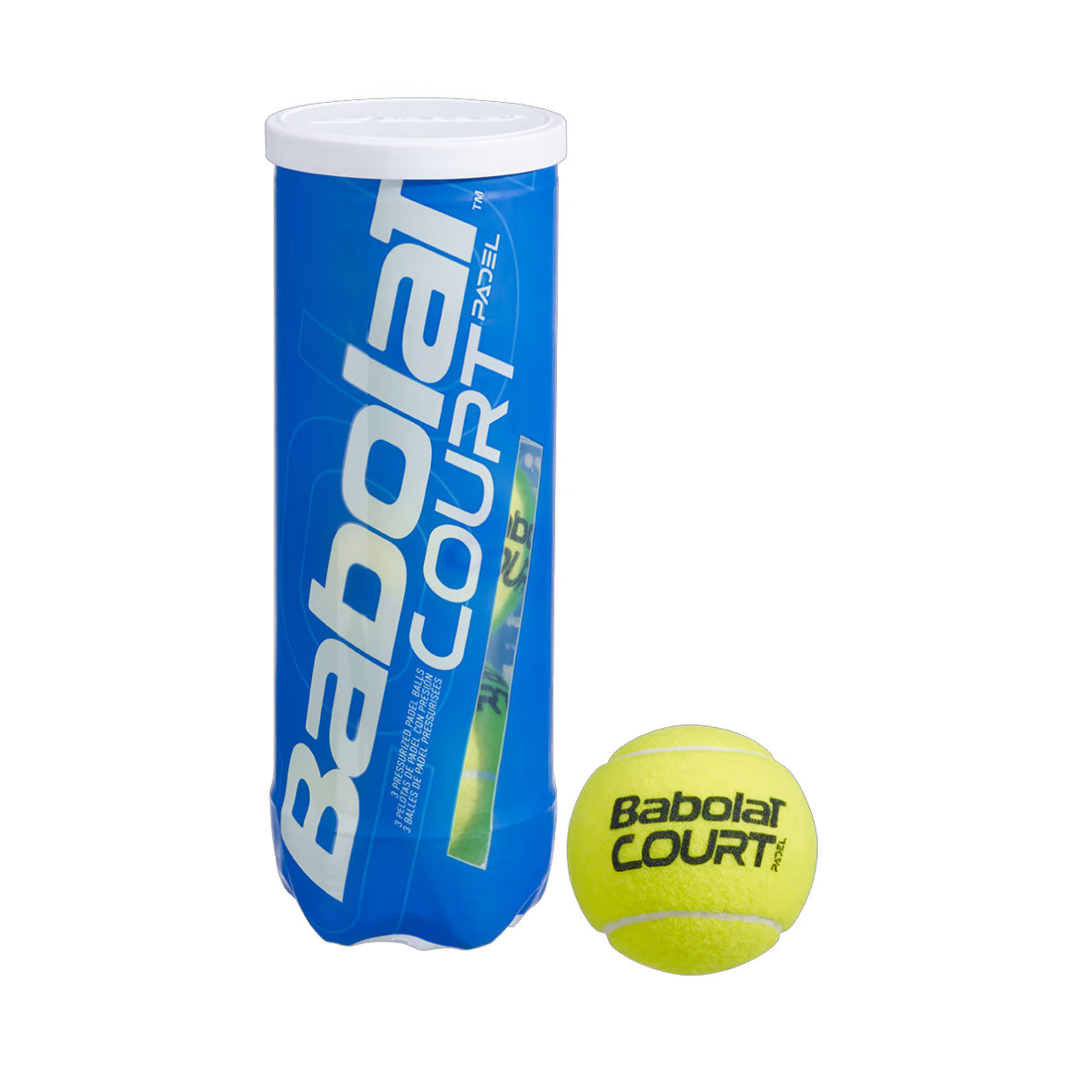 |Babolat Court Padel Balls - Tube of 3|