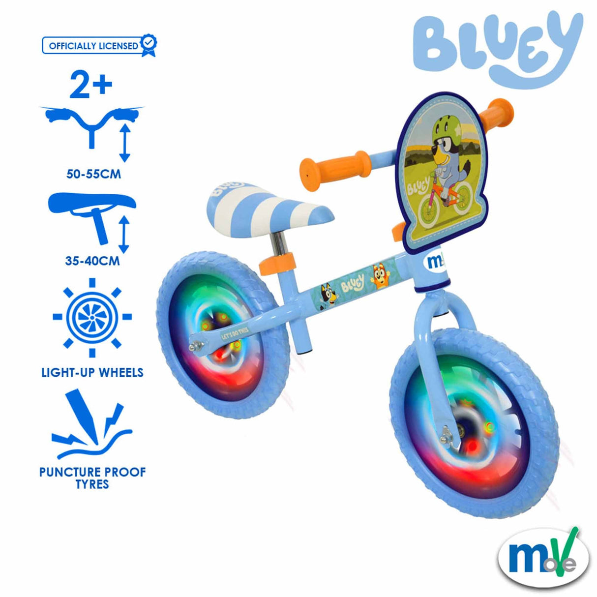 |Bluey12BalanceBikewithLightUpWheelsIcons|