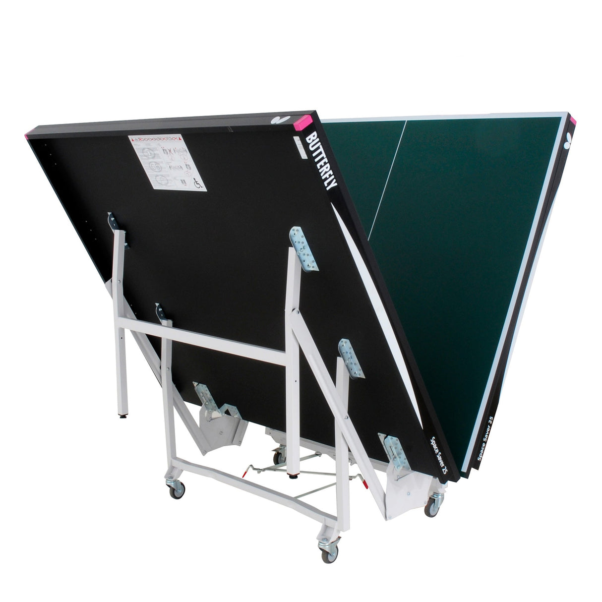 |Butterfly Space Saver 22 Rollaway Indoor Table Folding in progress|