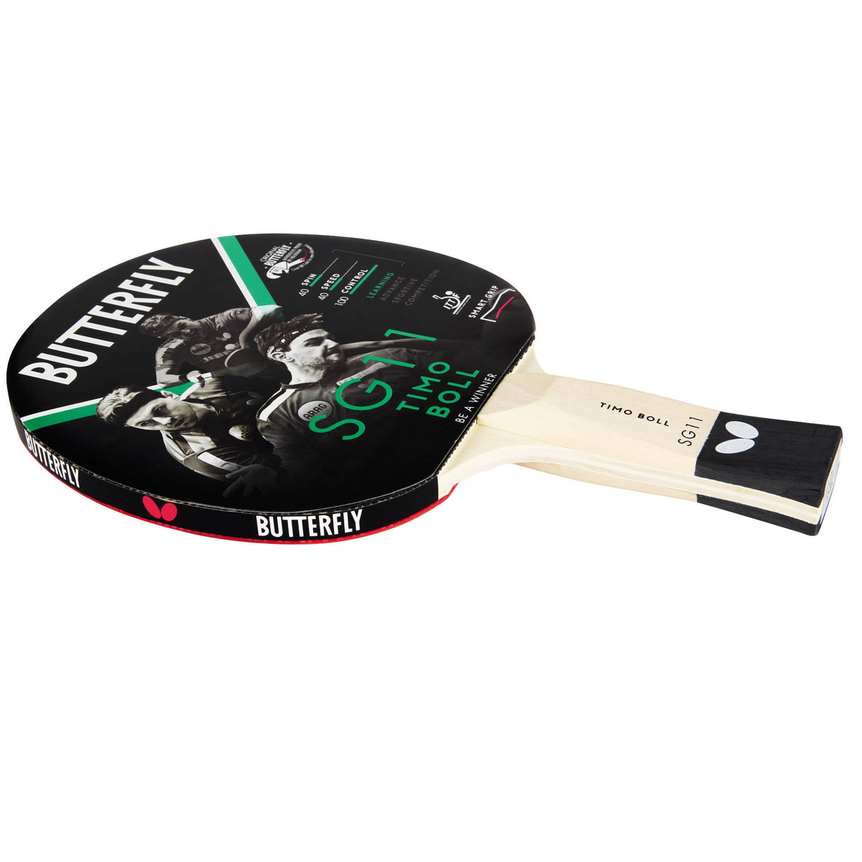 |Butterfly Timo Boll SG11 Table Tennis Bat - Angled|