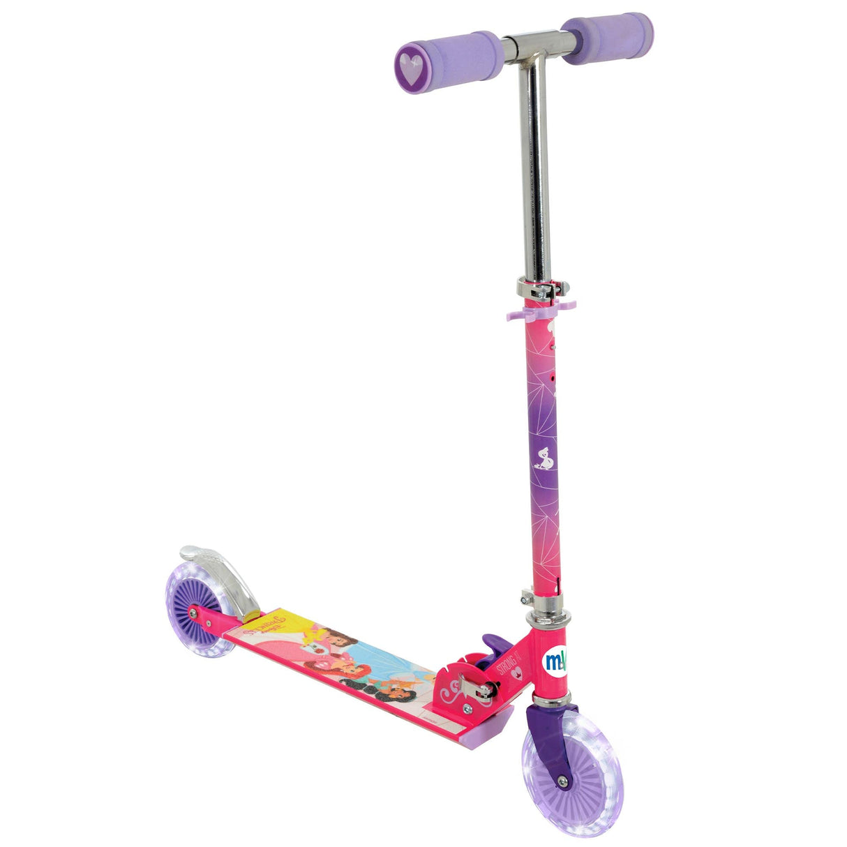 |DisneyPrincessFoldingInlineScooterAngled|