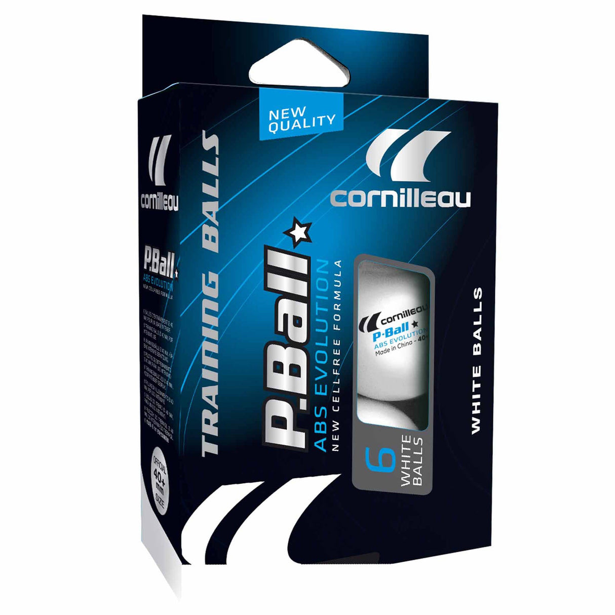 |Cornilleau ABS Evolution 1 Star Plastic Table Tennis Balls - Pack of 6|