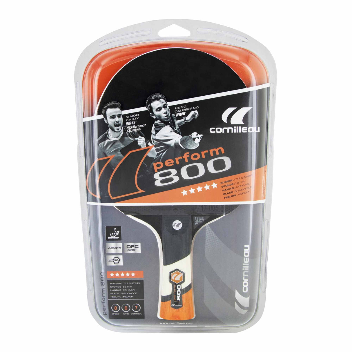 |Cornilleau Perform 800 PHS Table Tennis Bat - Package|