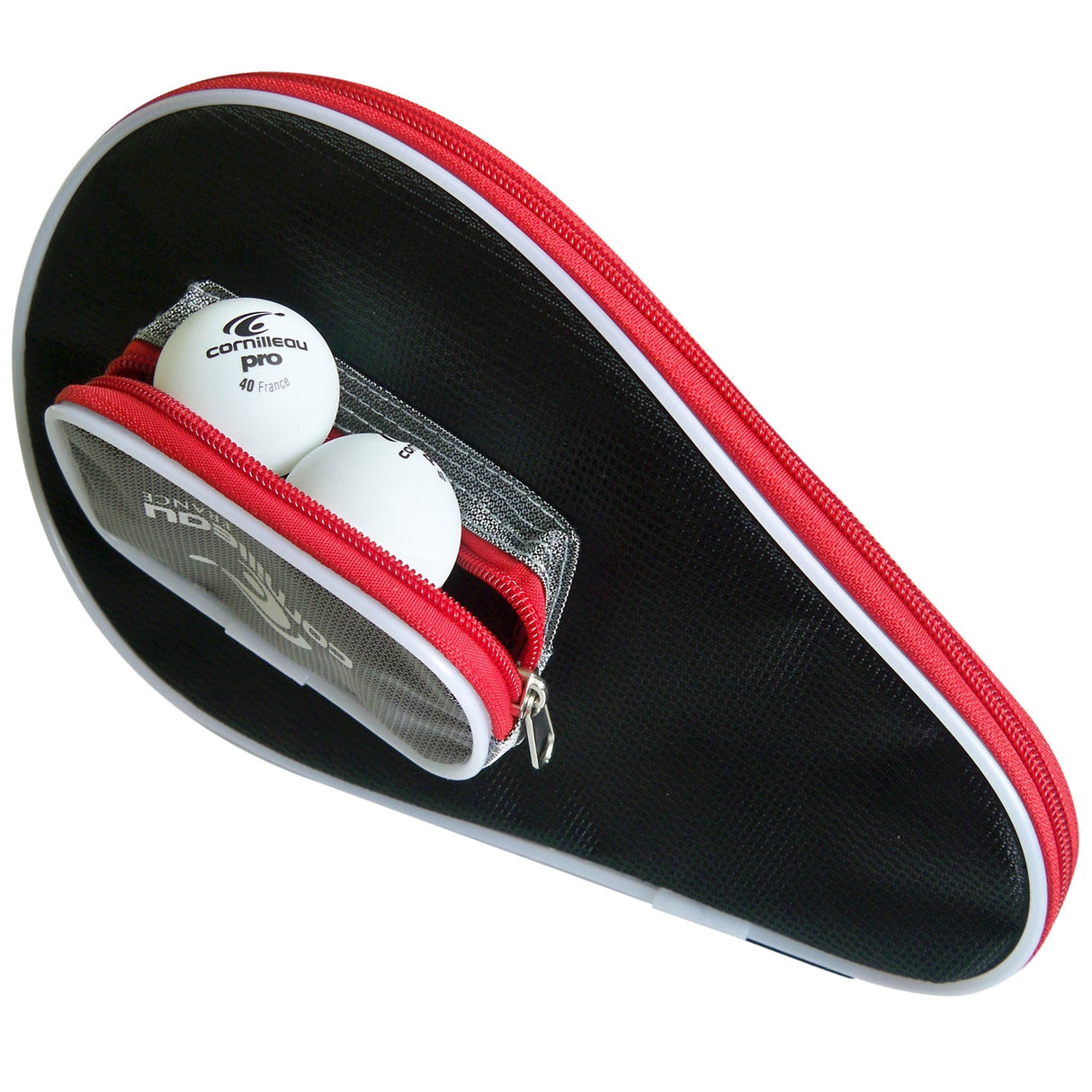 |Cornilleau Table Tennis Bat Cover - Ball Pouch|