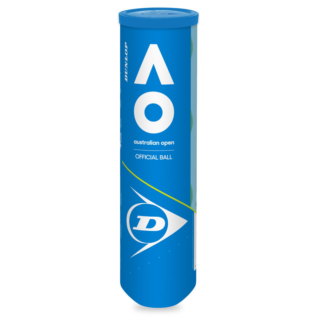 |Dunlop Austalian Open Tennis Balls - 1 dozen - Side1|