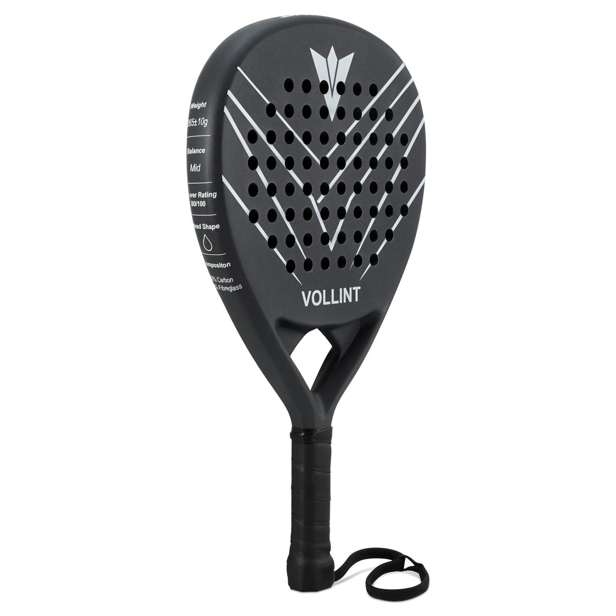 Vollint Apex Padel Racket - Angled