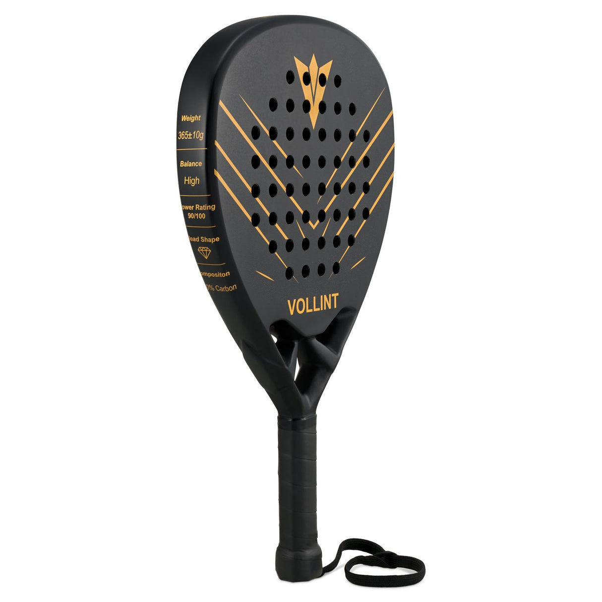 Vollint Zenith Padel Racket - Angled