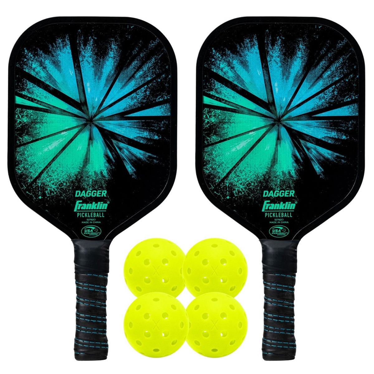 |Franklin Dagger 2 Player Pickleball Paddle and Ball Set|