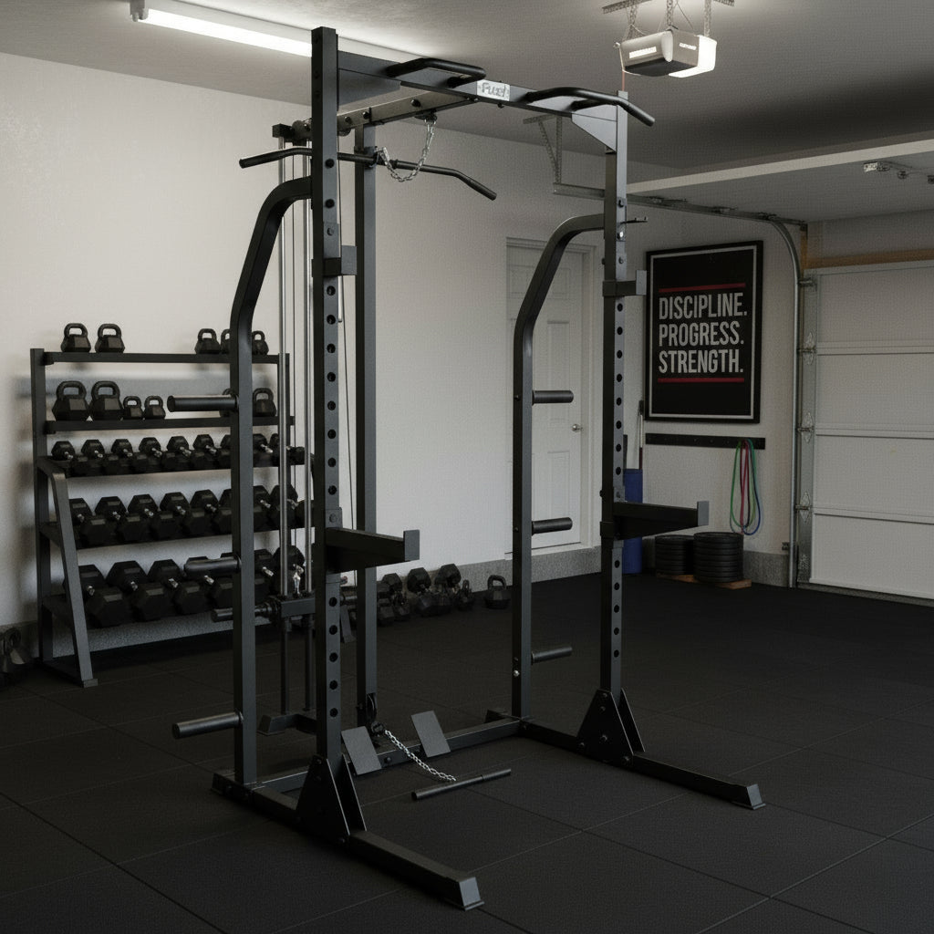 |FuelFitnessPowerRackwithHiLoPulley|