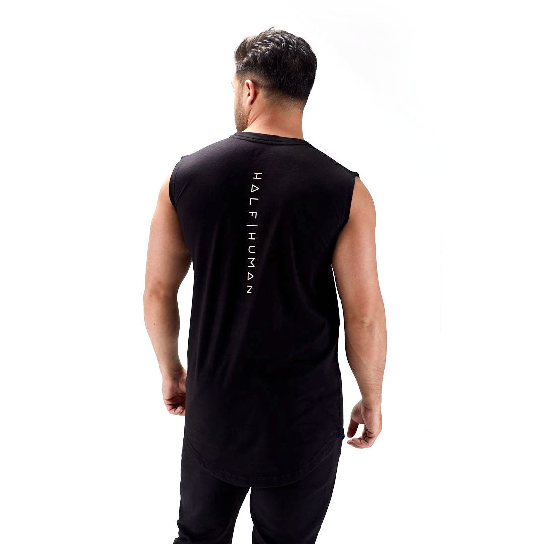 |Half Human Mens Sleeveless T-Shirt - 2|