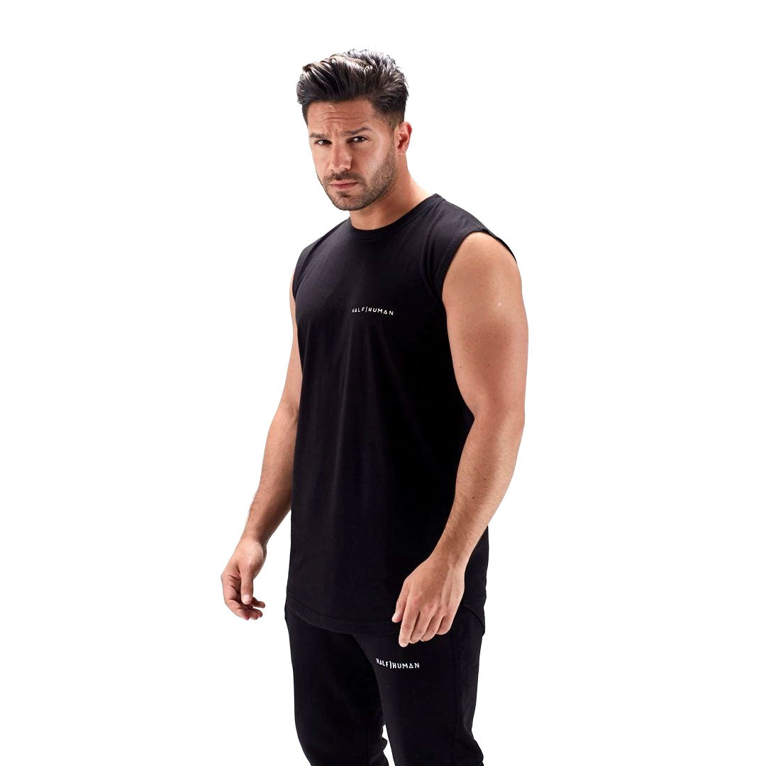 |Half Human Mens Sleeveless T-Shirt - 6|