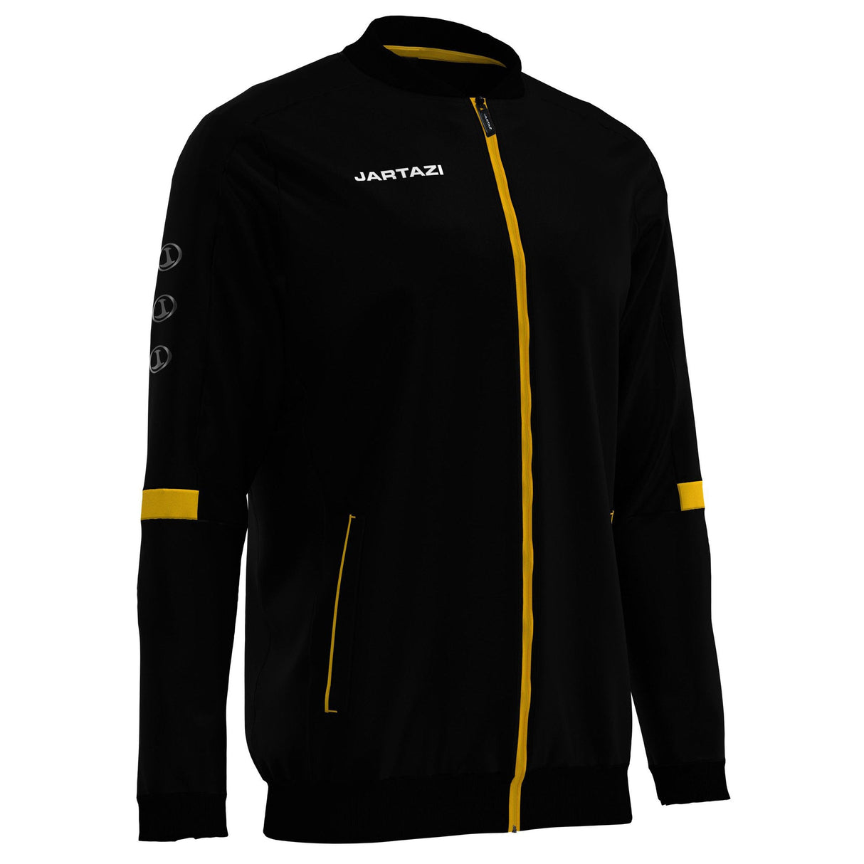 |Jartazi Roma Mens Poly Tricot Training Jacket - Angle|