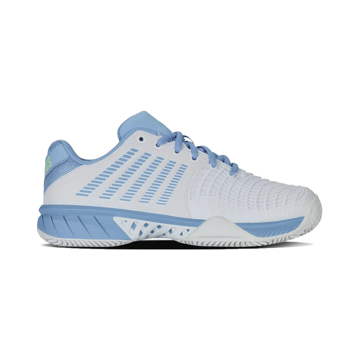 |K-Swiss Express Light 3 Clay Ladies WhiteDutchCanalParadiseGreen Side|