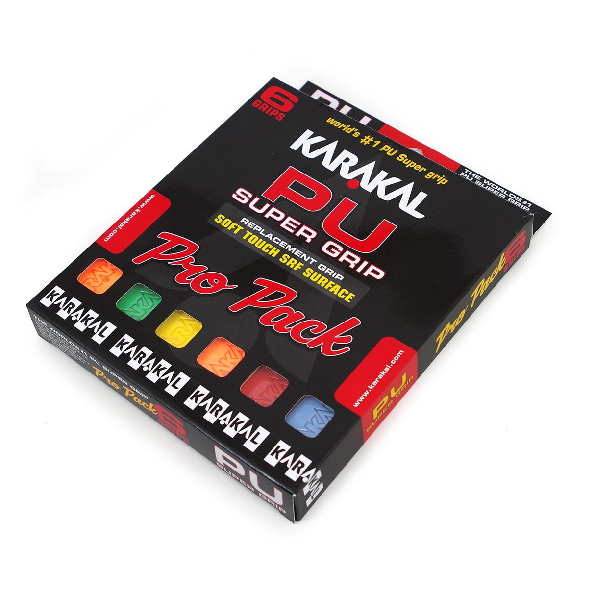 |Karakal PU Super Replacement Grip - Assorted Pack of 6 - Box3|