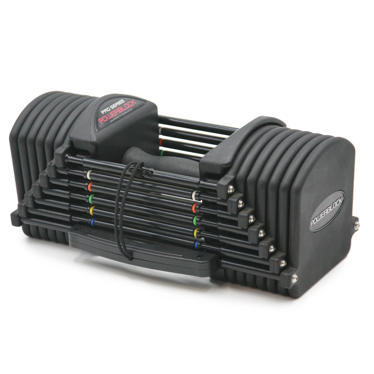 |PowerBlock Pro 32 Adjustable Dumbbells - Angled|