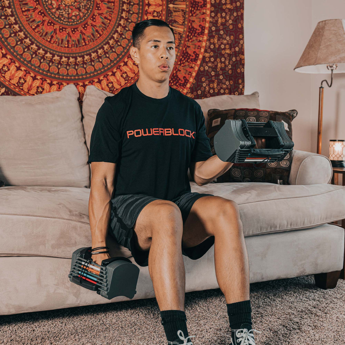 |PowerBlock Sport 2.4 Adjustable Dumbbells - Lifestyle3|