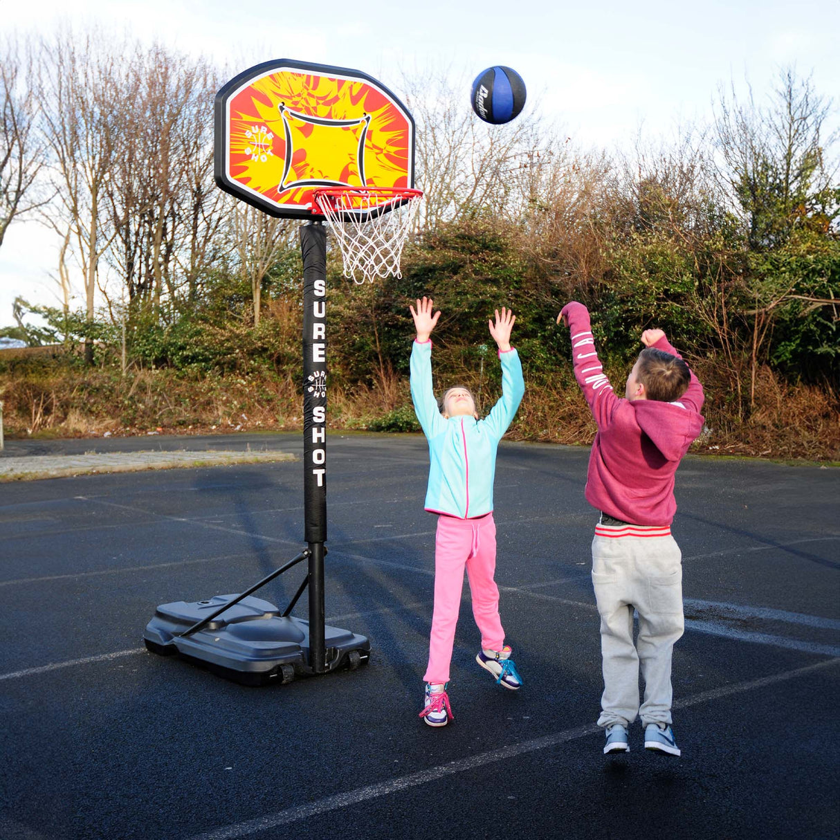 |SureShot514RGamePortableBasketballUnitBallMainPumpLifestyle|