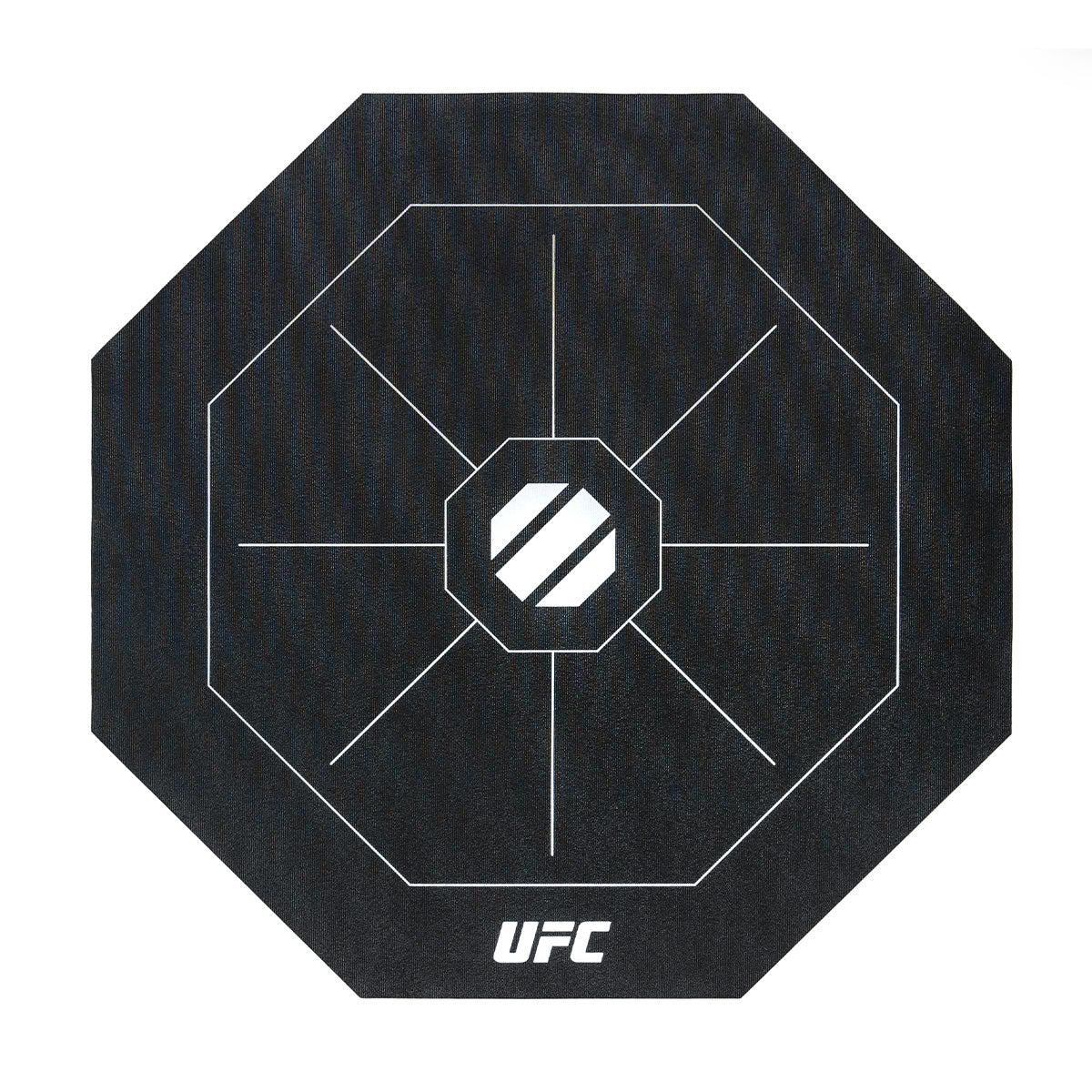 |UFC OCTAGONAL EXERCISE MAT BLACK Front|