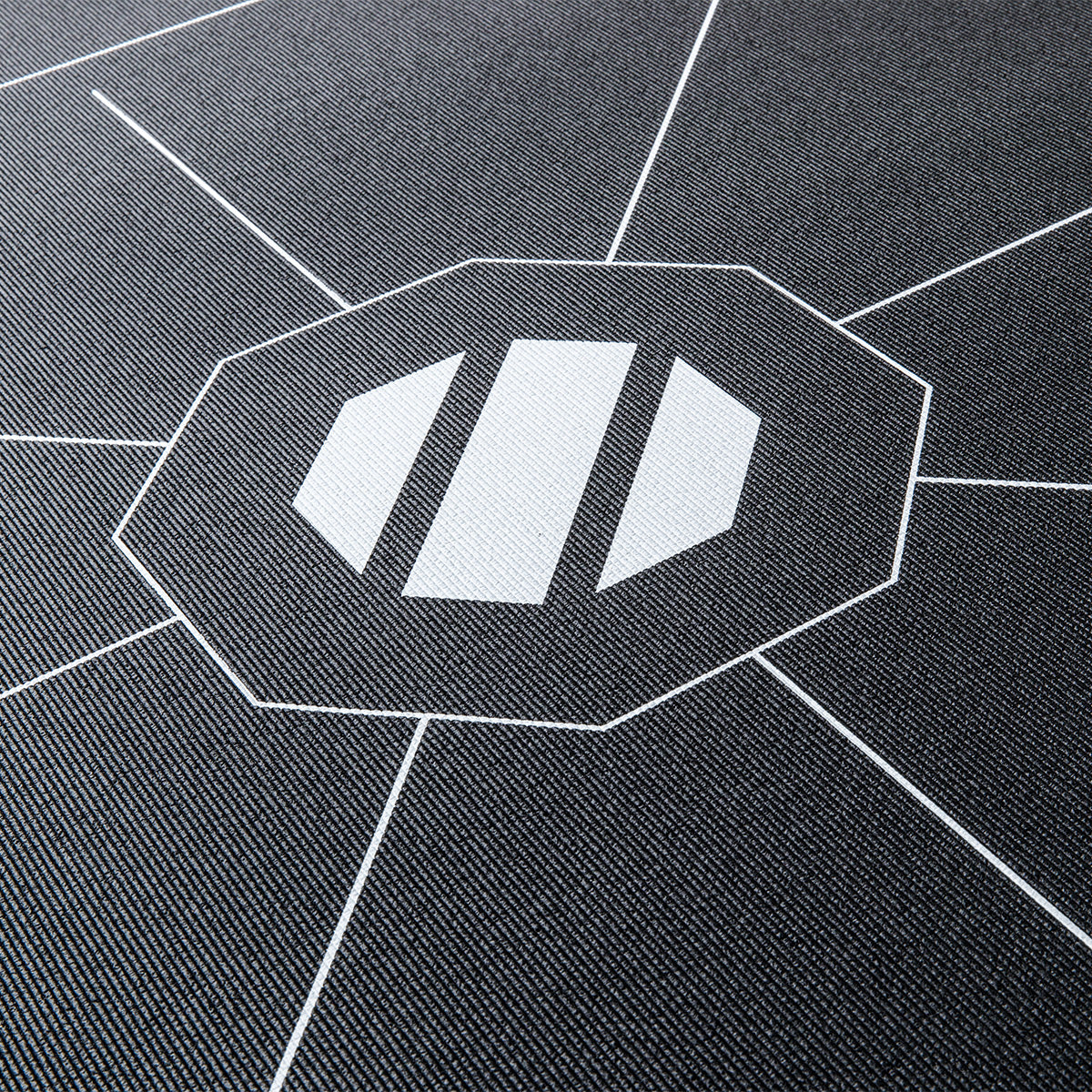 |UFC OCTAGONAL EXERCISE MAT BLACK Zoomed|