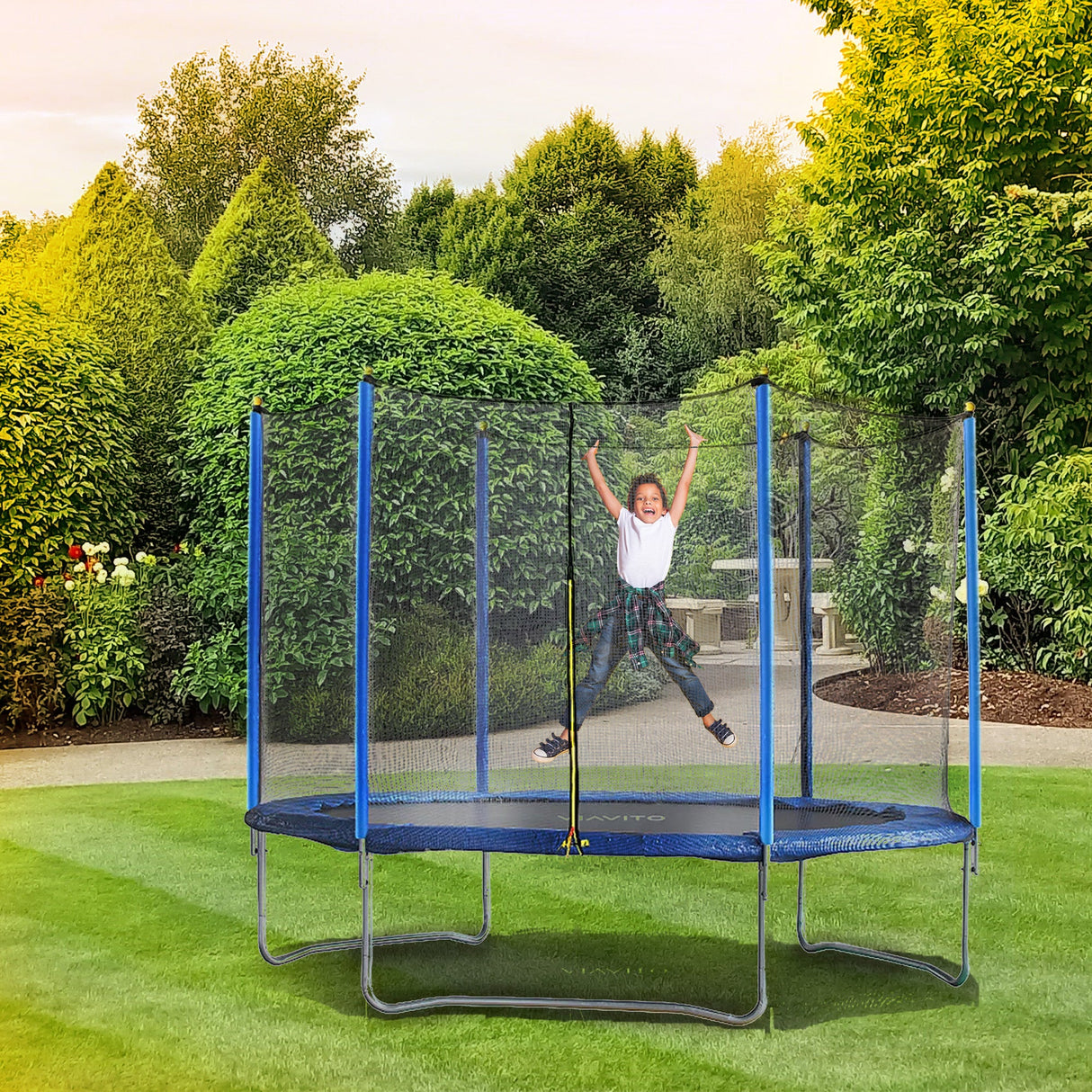 |Viavito 8ft Outdoor Trampoline Lifestyle2|
