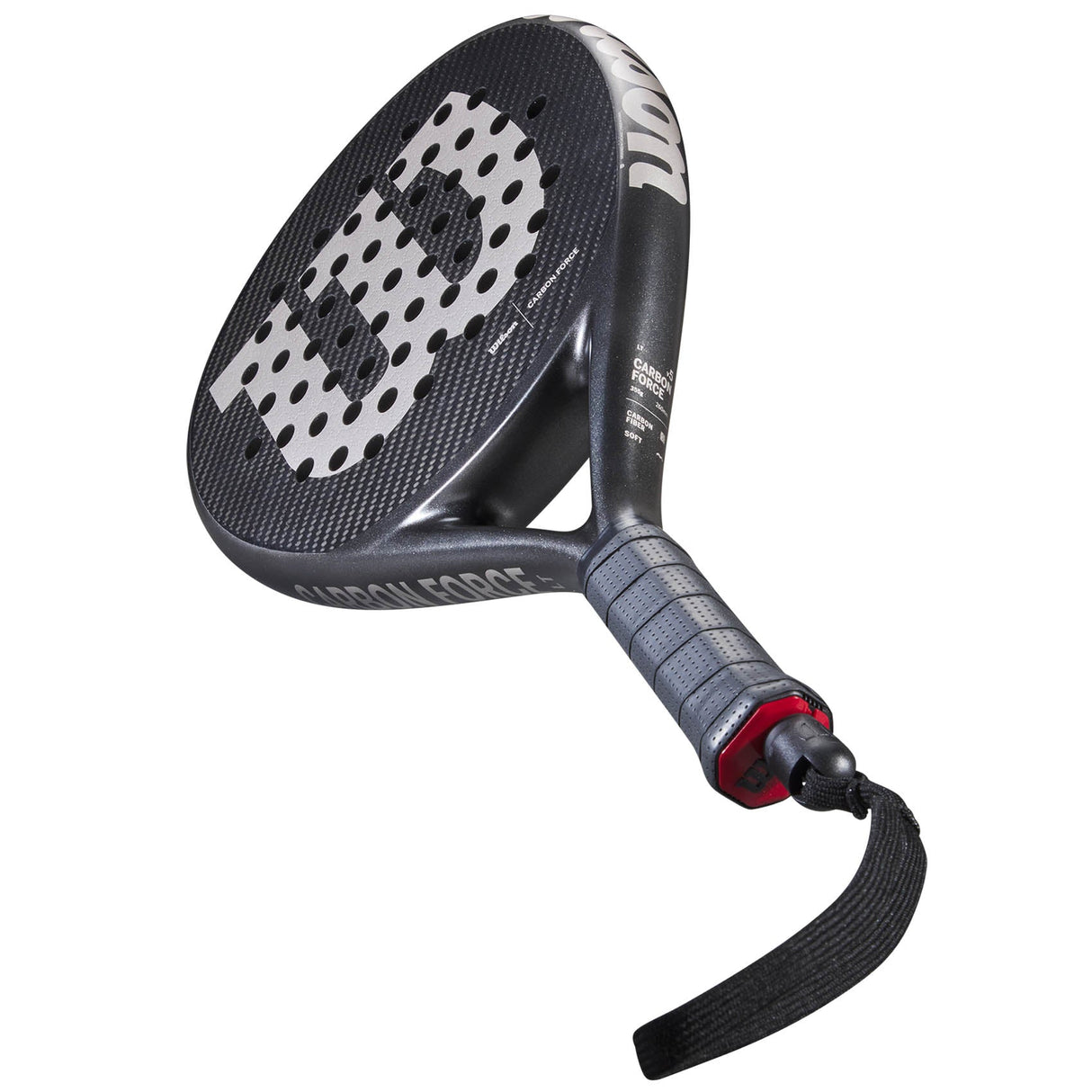 |WilsonCarbonForceLTPadelRacketSlanted|