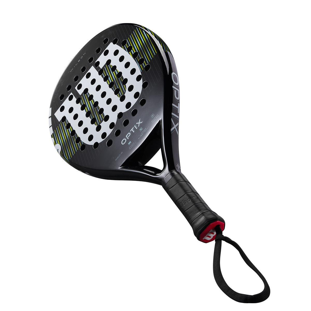 |Wilson Optix V1 Padel Racket Angled|