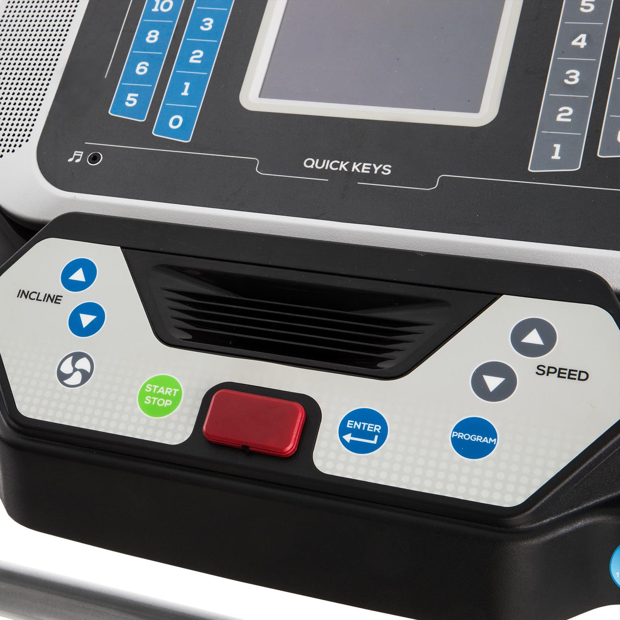 |Xterra TRX3500 Folding Treadmill - Console zoomed|