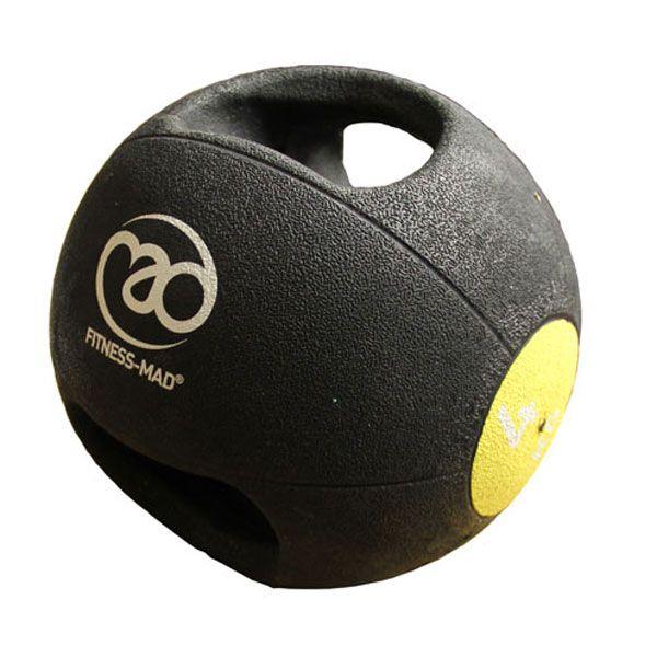 |Fitness Mad 4kg Double Grip Medicine Ball|