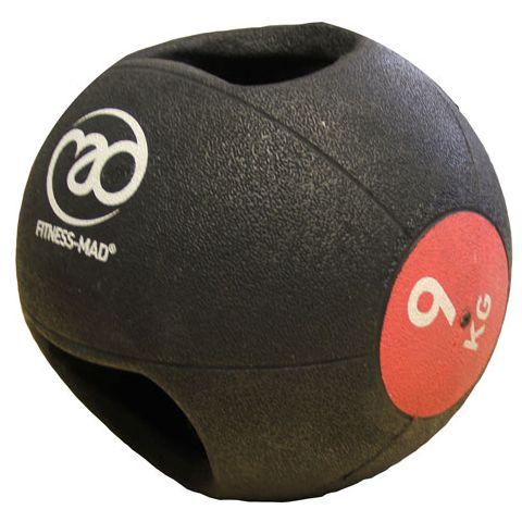 |Fitness Mad 9kg Double Grip Medicine Ball|