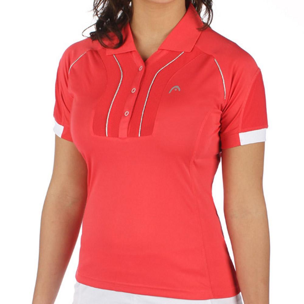 |Head Performance Women Polo Shirt Pink - Front|