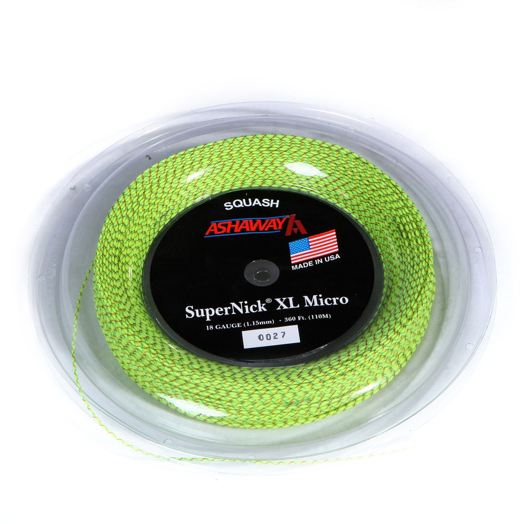 |Ashaway Supernick XL Micro Squash String - 110m Reel|