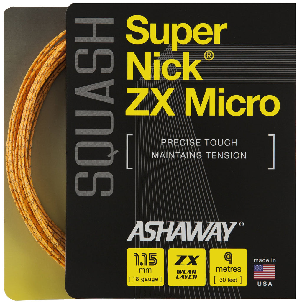 |Ashaway SuperNick ZX Micro Squash String Set 2018|