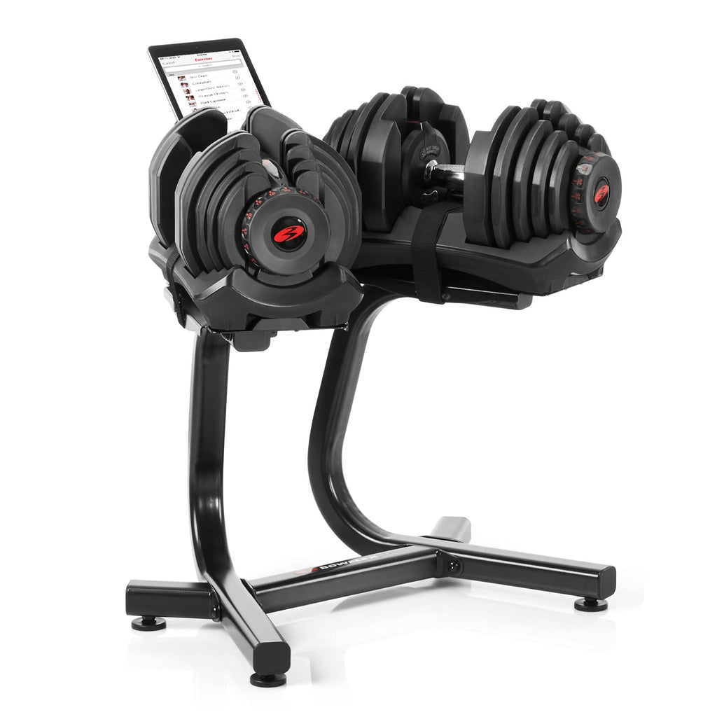|Bowflex SelectTech 1090i Adjustable Dumbbell Set with Stand - Tablet|