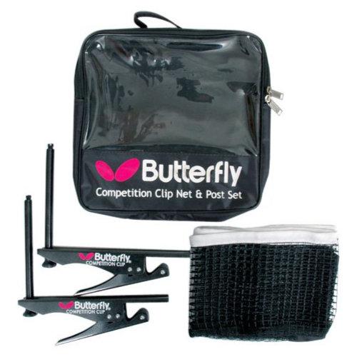 |Butterfly Competition Clip Table Tennis Net and Post Set - Net |