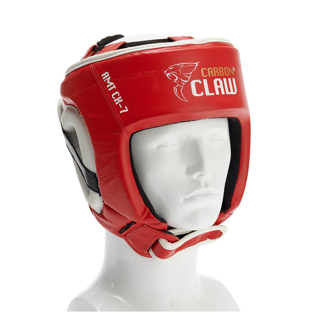 |Carbon Claw AMT CX-7 Red Leather Headguard - M|