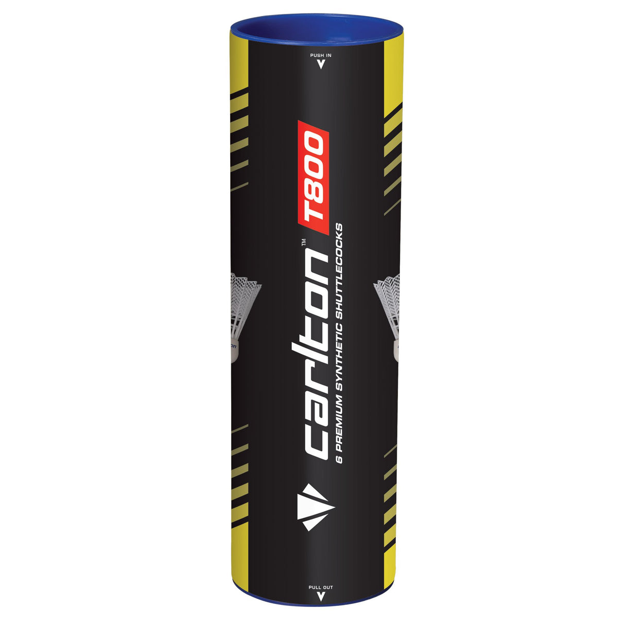 |Carlton T800 Synthetic Shuttlecocks - Tube of 6 White|