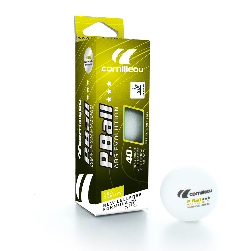 |Cornilleau ABS Evolution Table Tennis Balls - Pack of 3|